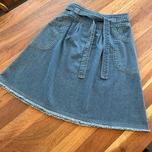 Sundance Heirloom Denim Skirt Size Medium